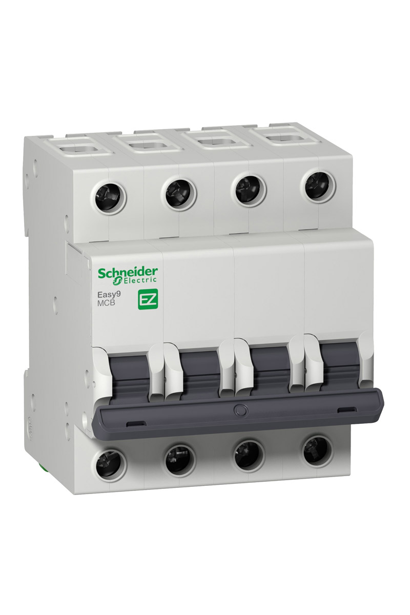 Schneider EZ9F43416 EASY9 Serisi C Tipi 4x16A Otomatik Sigorta